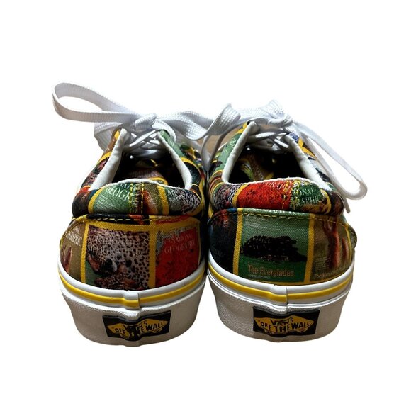 VANS NATIONAL GEOGRAPHIC SHOES SZ 7.5 LOW TOP AUTHENTICS RARE NEW LACES WOMENS - Picture 5 of 7
